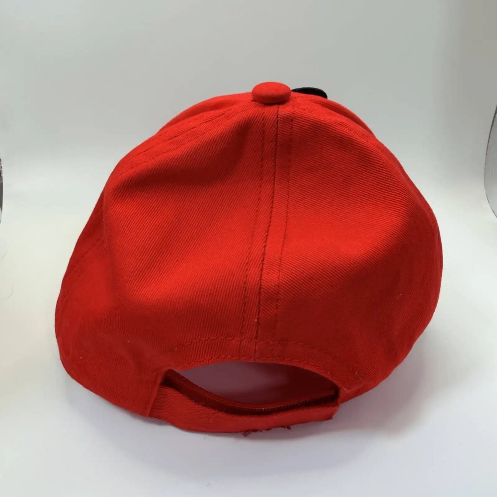 Disney Minnie Mouse Red Plaid Cap Adjustable Hat Kids Fashion Headwear - Picture 3 of 6